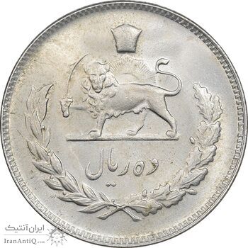 سکه 10 ریال 1349 - MS62 - محمد رضا شاه