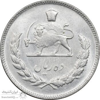 سکه 10 ریال 1349 - AU58 - محمد رضا شاه