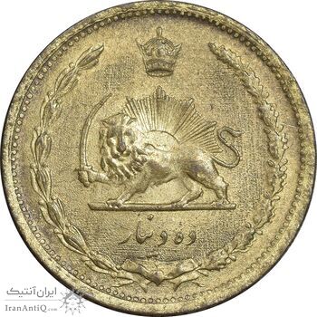 سکه 10 دینار 1317 برنز - MS63 - رضا شاه