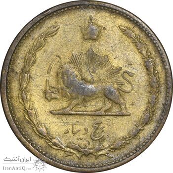 سکه 5 دینار 1318 برنز - VF30 - رضا شاه