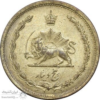 سکه 5 دینار 1320 برنز - MS63 - رضا شاه