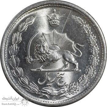 سکه 5 ریال 1323 - MS63 - محمد رضا شاه