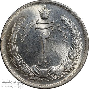سکه 2 ریال 1310 - MS63 - رضا شاه