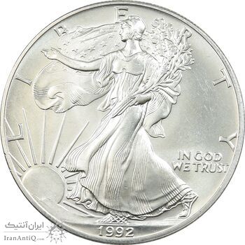 مدال یادبود 1 دلار 1992 عقاب - MS63 - آمریکا