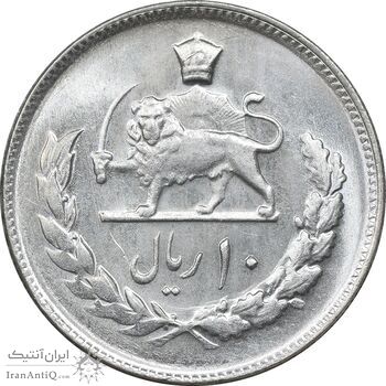 سکه 10 ریال 2535 - MS63 - محمد رضا شاه سکه 10 ریال 2535 - MS63 - محمد رضا شاه
