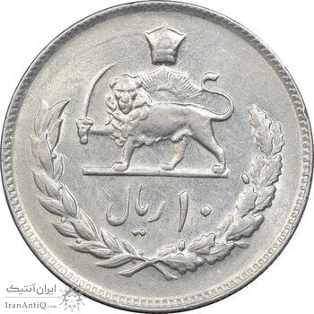 سکه 10 ریال 1354 - MS62 - محمد رضا شاه سکه 10 ریال 1354 - MS62 - محمد رضا شاه