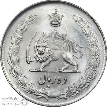 سکه 10 ریال 1342 - MS63 - محمد رضا شاه سکه 10 ریال 1342 - MS63 - محمد رضا شاه