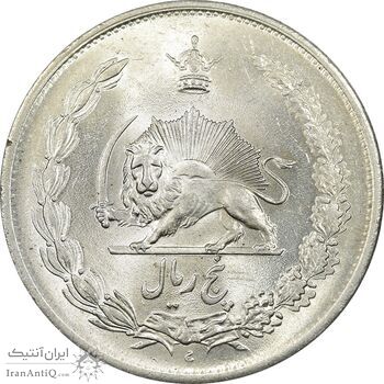 سکه 5 ریال 1310 - MS63 - رضا شاه