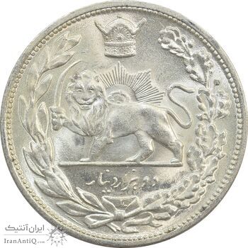 سکه 2000 دینار 1306L تصویری - MS66 - رضا شاه
