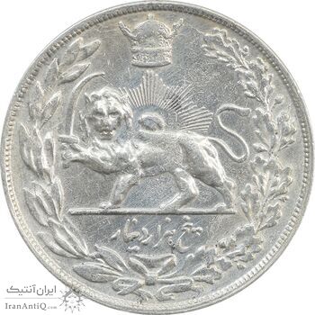 سکه 5000 دینار 1307 تصویری - EF45 - رضا شاه