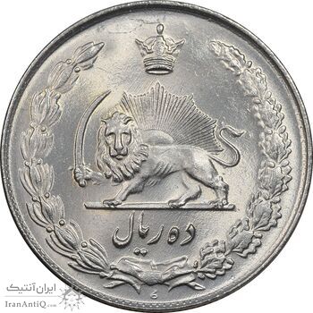 سکه 10 ریال 1335 - MS64 - محمد رضا شاه