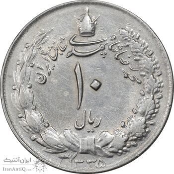 سکه 10 ریال 1335 - EF45 - محمد رضا شاه