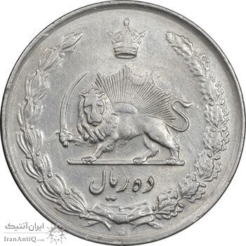 سکه 10 ریال 1335 - EF45 - محمد رضا شاه