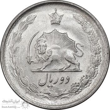 سکه 2 ریال 1351 - MS61 - محمد رضا شاه