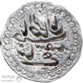 سکه نقره پولکی شاهی سفید صاحب الزمان - AU - ناصرالدین شاه