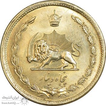 سکه 50 دینار 1342 برنز - MS61 - محمد رضا شاه