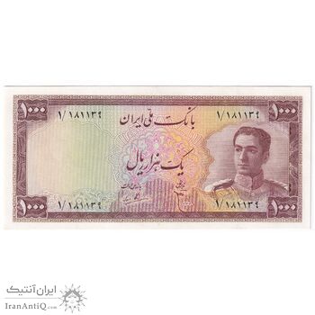 اسکناس 1000 ریال سری سوم - تک - VF30 - محمد رضا شاه