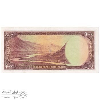 اسکناس 1000 ریال سری سوم - تک - VF30 - محمد رضا شاه