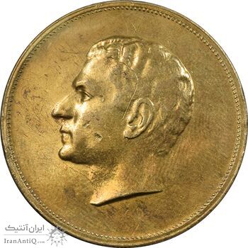 مدال برنز بیست و پنجمین سال سلطنت 1344 - EF - محمدرضا شاه