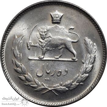 سکه 10 ریال 1349 - MS64 - محمد رضا شاه