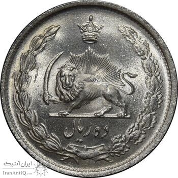 سکه 10 ریال 1323 - MS63 - محمد رضا شاه
