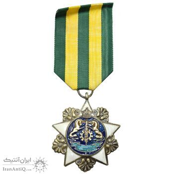 نشان اصلاحات ارضی - با روبان - EF - محمدرضا شاه نشان اصلاحات ارضی - با روبان - EF - محمدرضا شاه