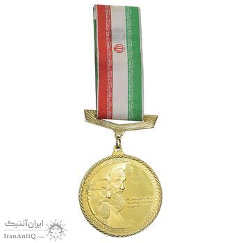 مدال یادبود بنیاد شهید و امور ایثارگران - طلایی - با روبان - AU - جمهوری اسلامی