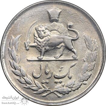 سکه 1 ریال 1335 مصدقی - MS62 - محمد رضا شاه