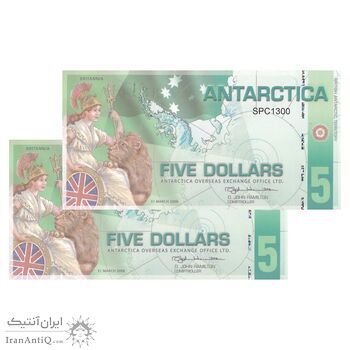 اسکناس 5 دلار 2008 - جفت - UNC65 - قلمرو جنوبگان بریتانیا