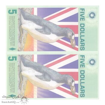 اسکناس 5 دلار 2008 - جفت - UNC65 - قلمرو جنوبگان بریتانیا