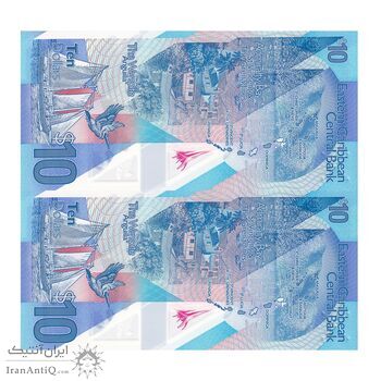 اسکناس 10 دلار بدون تاریخ (2019) الیزابت دوم - جفت - UNC64 - حوزه کارائیب شرقی اسکناس 10 دلار بدون تاریخ (2019) الیزابت دوم - جفت - UNC64 - حوزه کارائیب شرقی