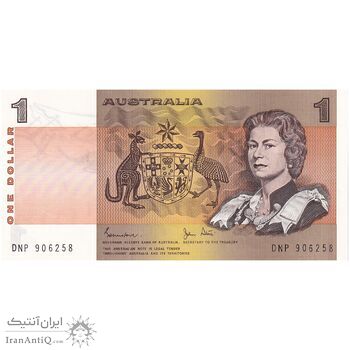 اسکناس 1 دلار بدون تاریخ (1974-1984) الیزابت دوم - تک - UNC63 - استرالیا