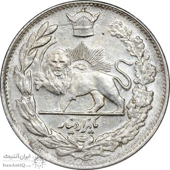 سکه 1000 دینار 1307 تصویری - MS61 - رضا شاه