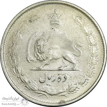 سکه 10 ریال 1323 - AU58 - محمد رضا شاه