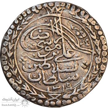 سکه پولکی نقره امام رضا (ع) 1319 - EF - مظفرالدین شاه