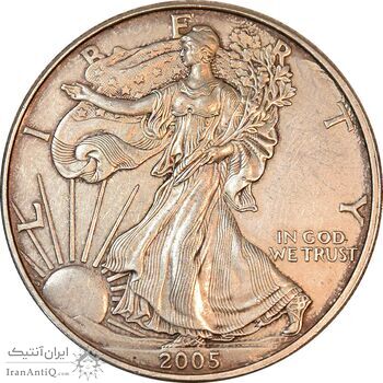 مدال یادبود 1 دلار 2005 عقاب - EF45 - آمریکا مدال یادبود 1 دلار 2005 عقاب - EF45 - آمریکا