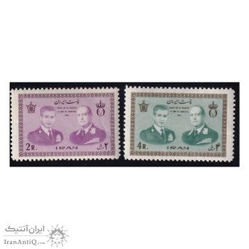 تمبر دیدار اولاف پنجم پادشاه نروژ از ایران 1343 - محمدرضا شاه تمبر دیدار اولاف پنجم پادشاه نروژ از ایران 1343 - محمدرضا شاه