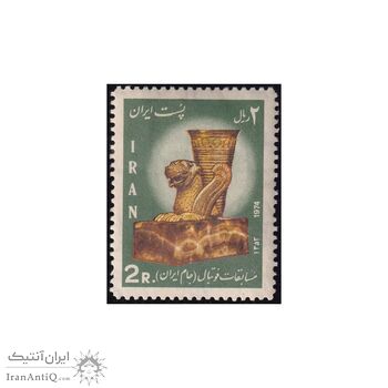 تمبر مسابقات فوتبال جام ایران 1353 - محمدرضا شاه