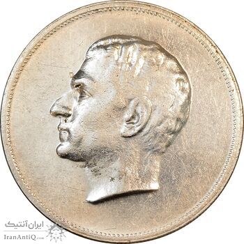 مدال نقره بیست و پنجمین سال سلطنت 1344 - EF - محمدرضا شاه
