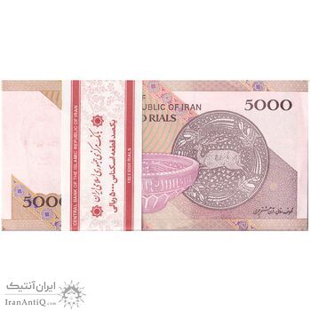بسته اسکناس 5000 ریال امام (کرباسیان - سیف) - UNC - جمهوری اسلامی