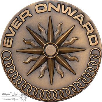 مدال یادبود بازی های آسیایی تهران 1353 - با جعبه فابریک - UNC - محمد رضا شاه