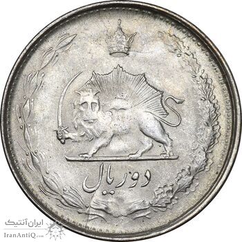 سکه 2 ریال 1322 - MS63 - محمد رضا شاه