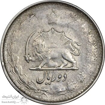 سکه 2 ریال 1323 - EF40 - محمد رضا شاه سکه 2 ریال 1323 - EF40 - محمد رضا شاه