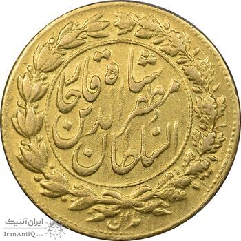 سکه طلا 1 تومان 1321 تصویری - MS61 - مظفرالدین شاه