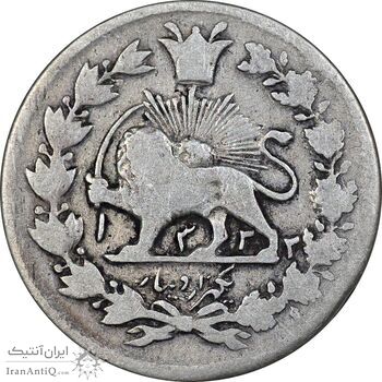 سکه 1000 دینار 1322 - خطی - VF25 - مظفرالدین شاه