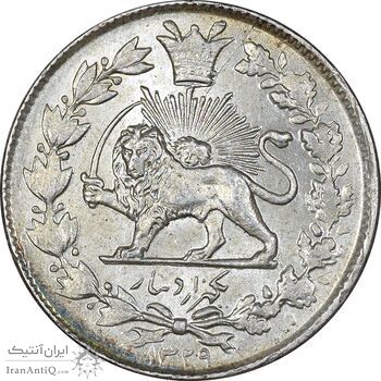 سکه 1000 دینار 1329 خطی - نقص قالب - MS62 - احمد شاه