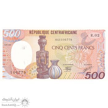 اسکناس 500 فرانک 1987 جمهوری - تک - UNC63 - آفریقای مرکزی