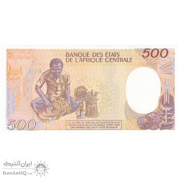 اسکناس 500 فرانک 1987 جمهوری - تک - UNC63 - آفریقای مرکزی
