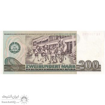 اسکناس 200 مارک 1985 جمهوری دموکراتیک - تک - UNC63 - آلمان