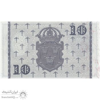 اسکناس 10 کرون 1962 گوستاو آدولف ششم - تک - UNC63 - سوئد